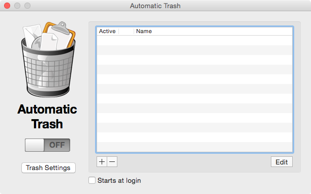 Automatic Trashの設定