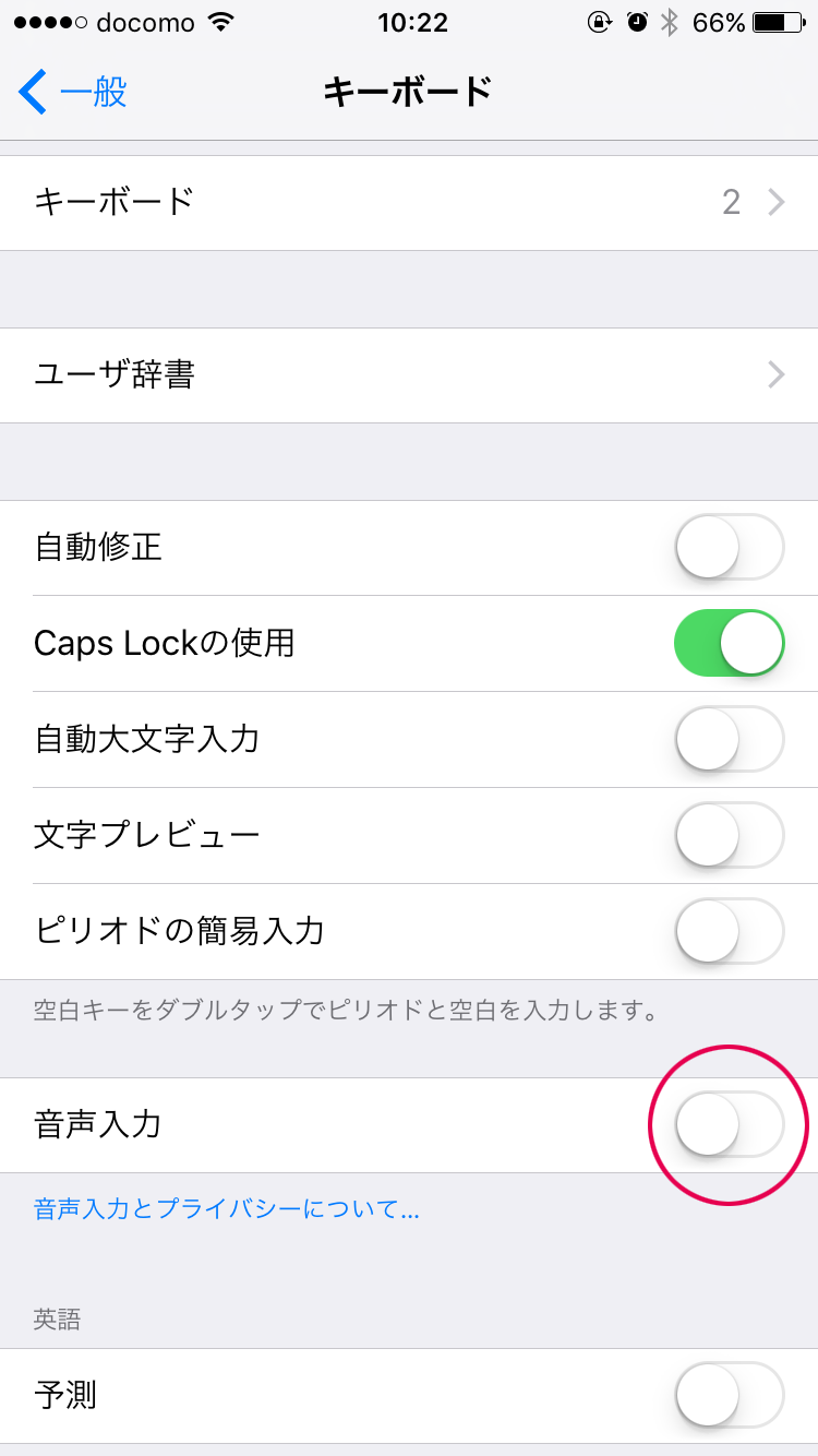 音声入力