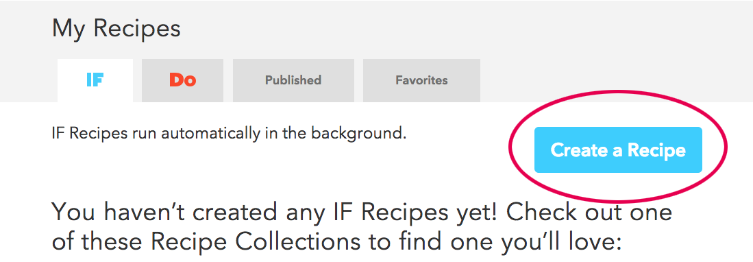 Create a Recipe