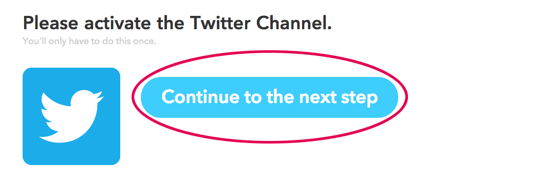Continue to the next step