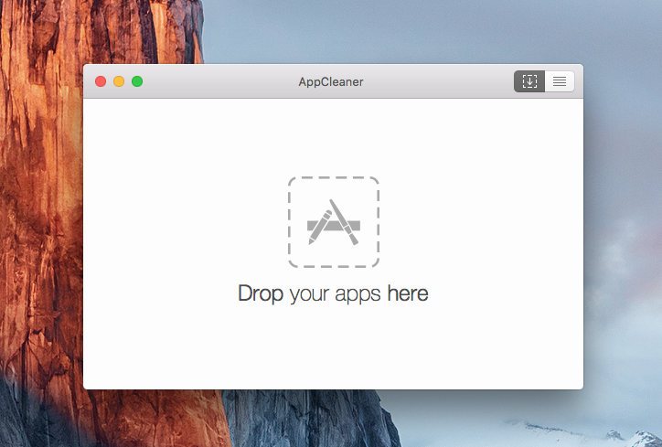 AppCleanerへドラッグ&ドロップ