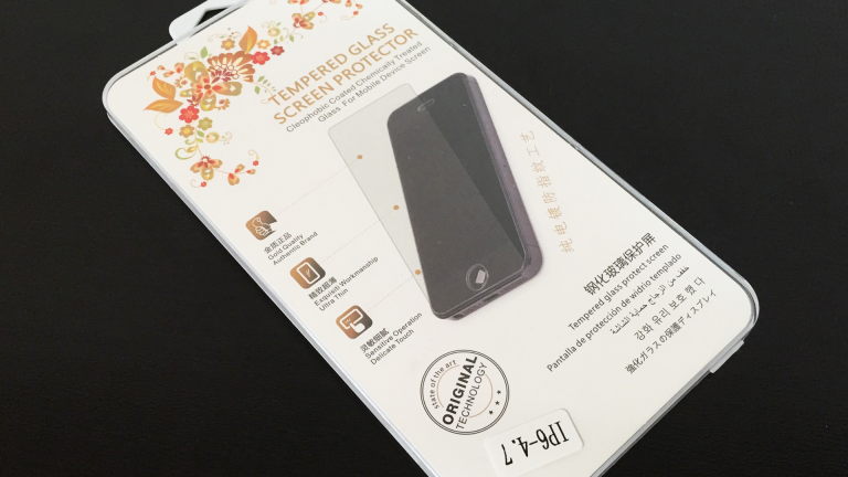 【レビュー】240円の格安『iPhone 6用ノーブランドガラルフィルム』