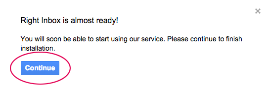 Right Inbox is almost ready