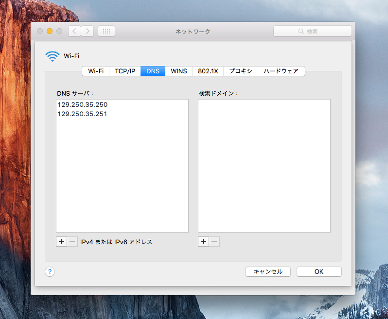 DNS設定